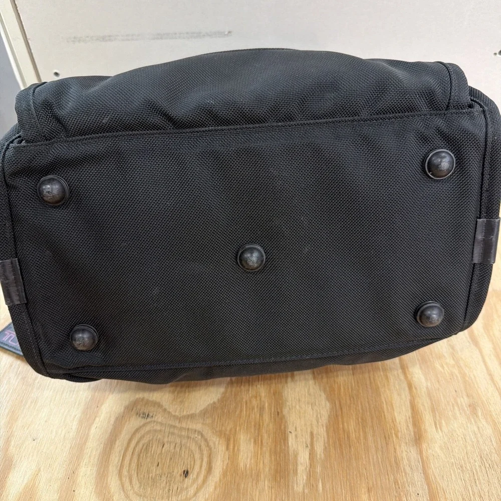 Tumi Small Travel Duffle Bag Black Ballistic Nylon Carry On Made In USA
